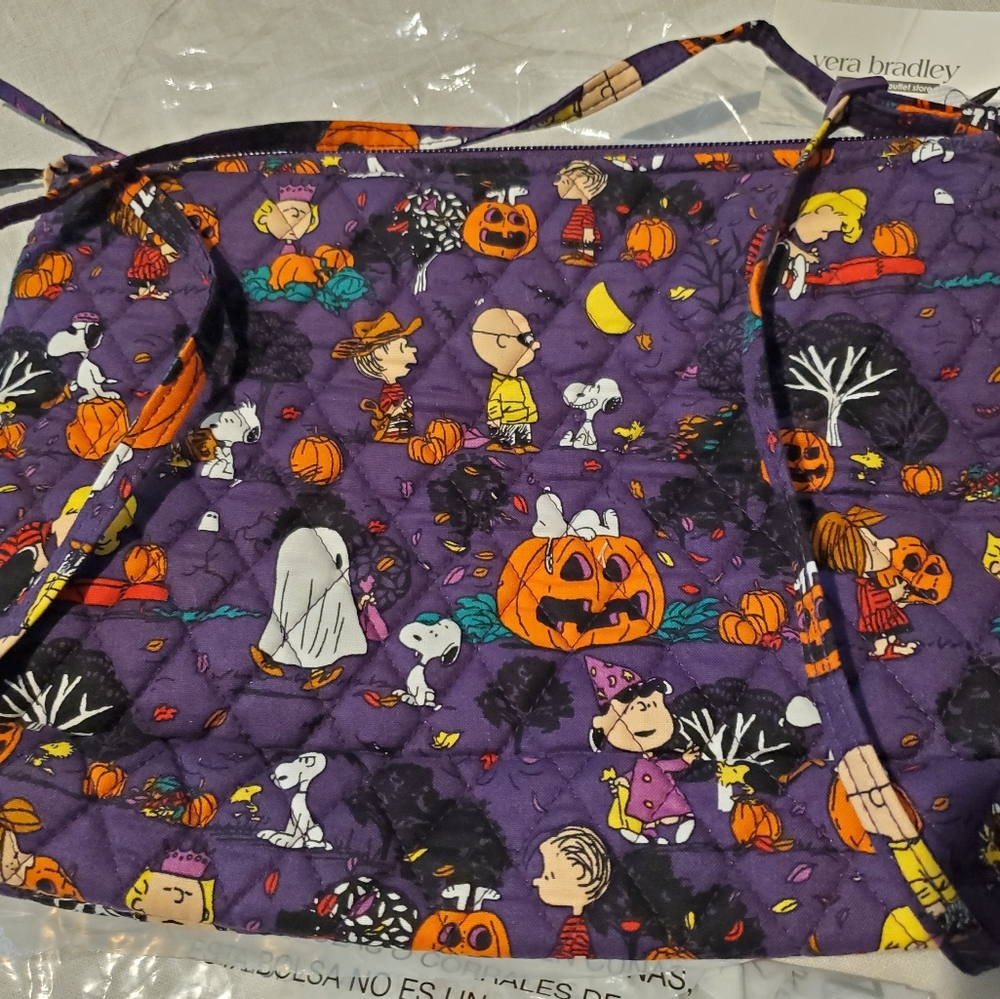 Vera Bradley Peanuts Halloween Large Hipster